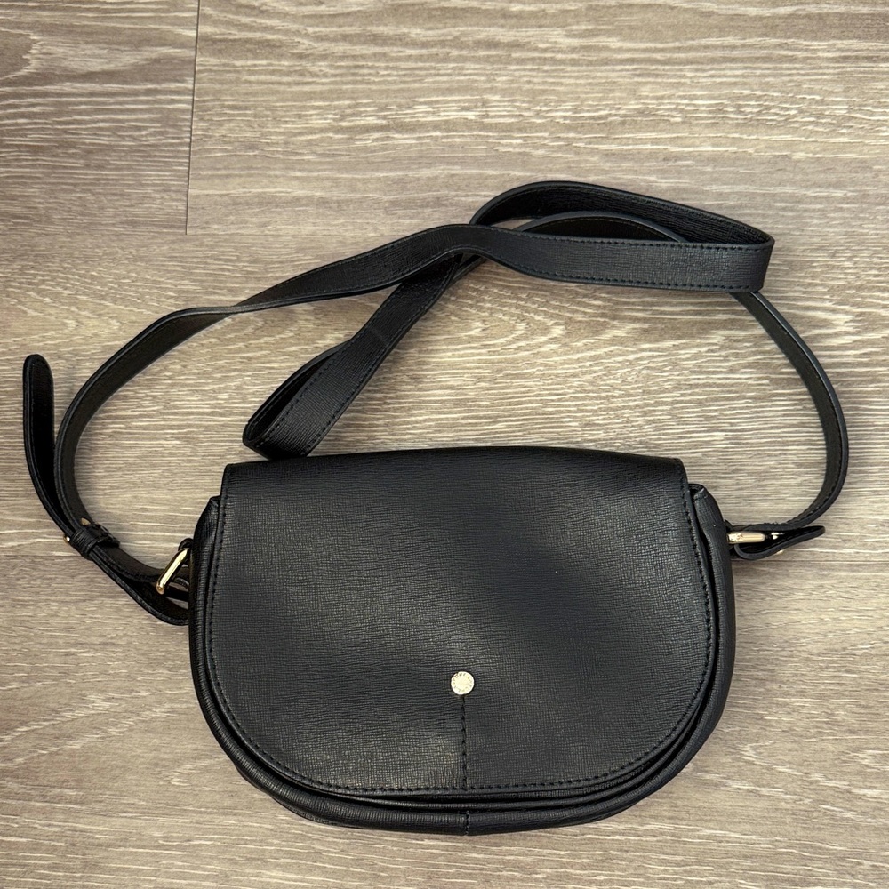Furla Black Leather Crossbody Bag